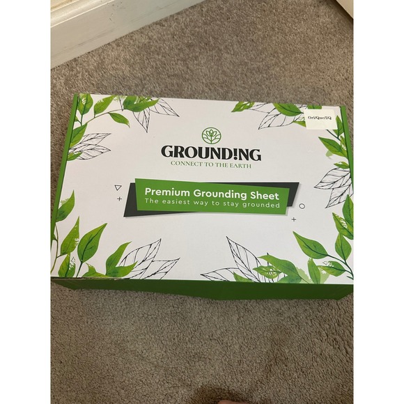 Grounding Connect to the Earth Other - NEW GROUND!NG Premium Grounding Fitted Sheet Queen 2 pillow case Sz 60"x80" gray